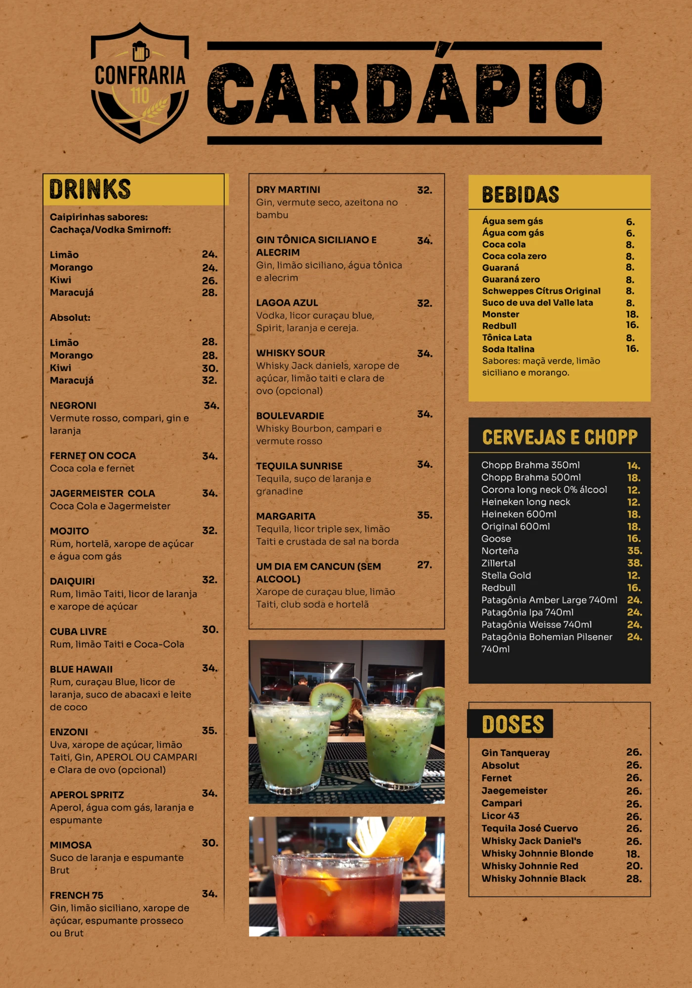 Bebidas - Confraria 110